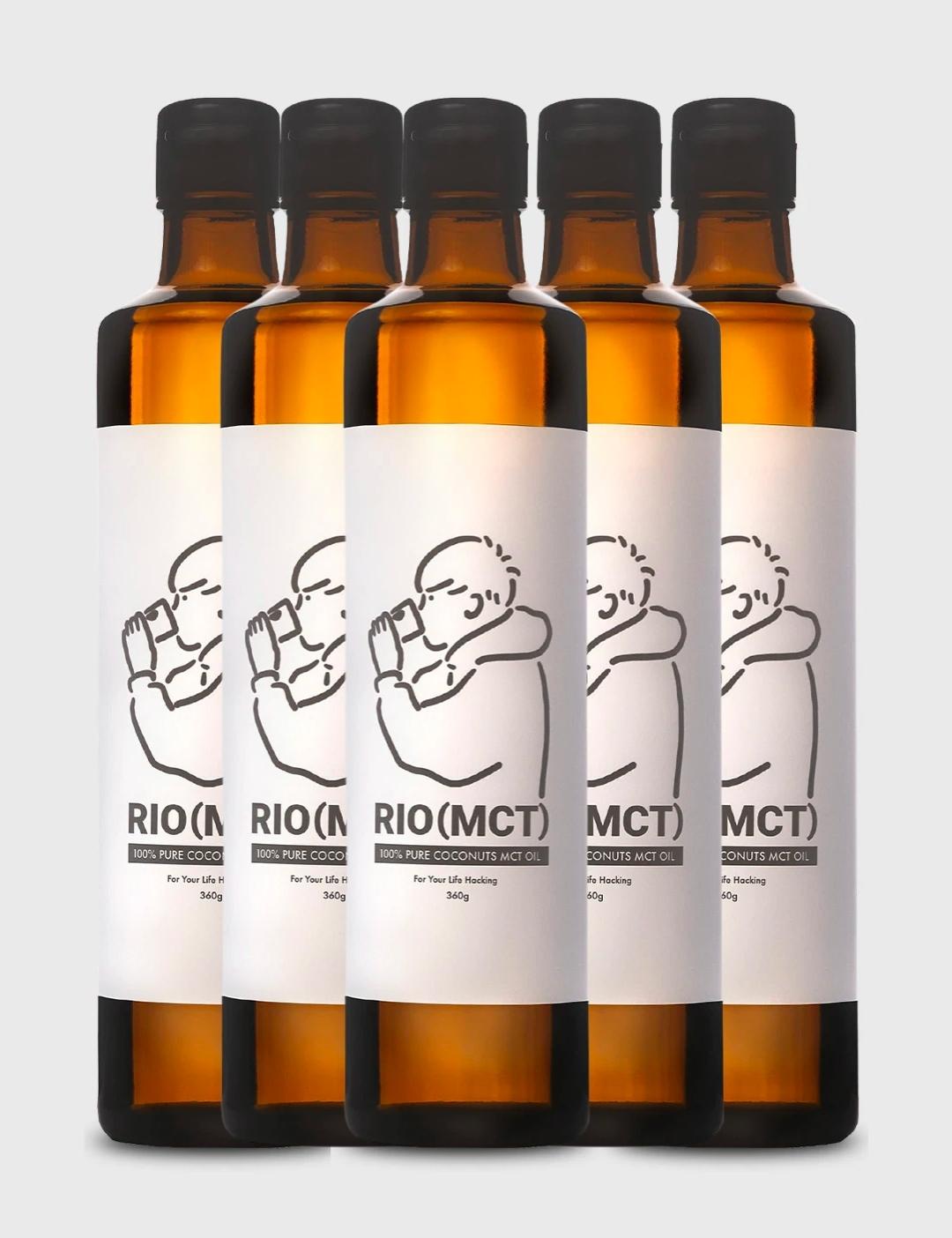 ［バターコーヒー専用MCTオイル］RIO(MCT) 360g×5本